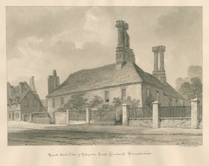 Worcestershire - Droitwich - Staynors Court: sepya çizimi, 1833 by John Chessell Buckler