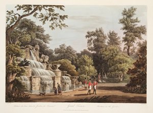 Grand Trianon, Bahçedeki Çeşme, Versailles, Paris ve Saint Denis, pub