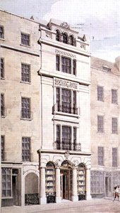 Rundell, Bridge ve Rundell, 32 Ludgate Hill, 1826 (kağıt üzerinde wc) by John Clement Meade