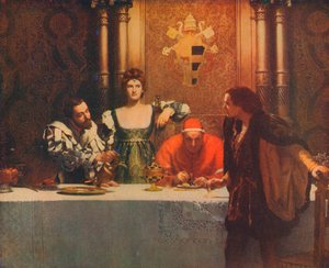 Sezar Borgia ile Bir Kadeh Şarap, 1893, 1914 by John Collier