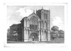 Eski Malton Manastırı Kilisesi, Yorkshire, 19. yüzyılın başlarında. by John Coney