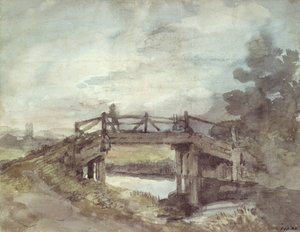 Stour üzerinde bir köprü by John Constable