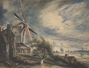 Colchester Yakınında Bir Değirmen, 1833. by John Constable