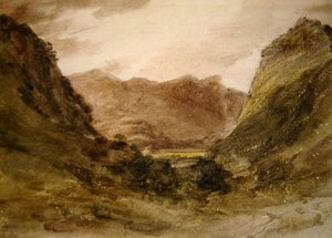 Borrowdale (kağıt üzerine sulu boya) by John Constable