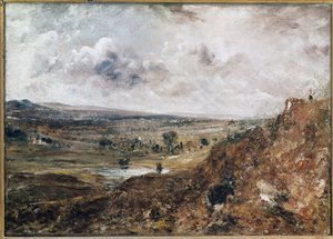 Branch Hill Pond, Hampstead (tuval üzerine yağlı boya by John Constable
