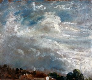 Bulut Çalışması: Ağaçların Ufku by John Constable