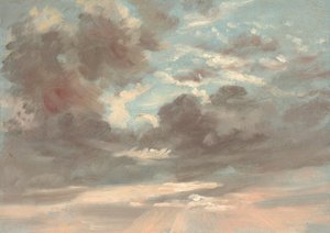 Bulut Çalışması: Fırtınalı Gün Batımı by John Constable
