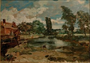 Kilitten görüldüğü gibi Flatford Mill by John Constable
