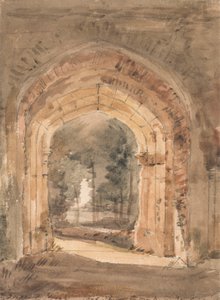 Doğu Bergholt Kilisesi, Yıkık Kulenin Güney Kemerine Bakıyor by John Constable