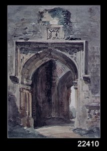 Doğu Bergholt Kilisesi: Harap Kulenin Güney Kemeri, 1806 by John Constable