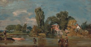 Flatford Mill, 1810 ve 1811 arasında. by John Constable