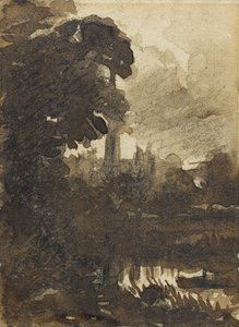 Kuzeybatıdan Salisbury Katedrali, 1830-39 dolayları by John Constable