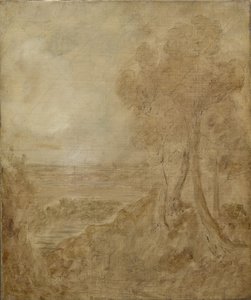 "Dedham Vale" için eskiz, c.1827 by John Constable