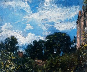 Gökyüzü ve ağaçların incelenmesi (tuval üzerine yağlı boya) by John Constable