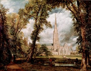 John Constable (1776-1837) 1823 Sun tarafından Eveche Bahçeleri