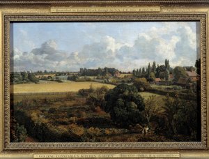 İngiliz kırsalının sebze bahçesi ve meyve bahçesi Constable Peyzaj. John Constable (1776-1837) 1815 Ipswich tarafından yapılan boyama. Belediye Meclisi Müzesi by John Constable