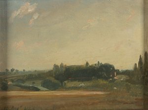 Rektörlüğe Doğru Görünüm, Doğu Bergholt by John Constable