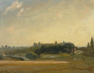 Papazlığa Doğru Görünüm, Doğu Bergholt, 1813. by John Constable