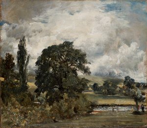 Salisbury yakınlarındaki Su Çayırları, 1820-1829 by John Constable