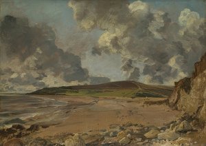 Weymouth Körfezi: Bowleaze Koyu ve Jordon Tepesi. 1816-17 by John Constable