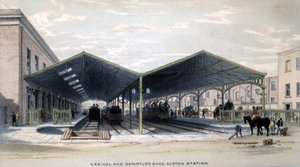 Geliş ve Gidiş Kulübesi, Londra, 1839 by John Cooke Bourne