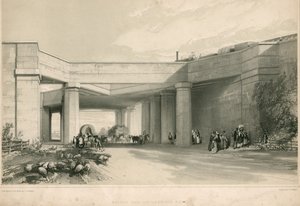 Uxbridge Road, Londra üzerinde köprü by John Cooke Bourne