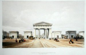 Giriş revak, Euston Grove İstasyonu, John Britton tarafından 