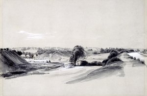 Yapım ve dolgu, Bugbrooke, 10 Temmuz 1837 (kalem ve mürekkep ve kağıt üzerinde yıkama) by John Cooke Bourne