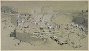 Park Street, Camden Town, 17 Eylül 1836 (kalem ve mürekkep ve kağıt üzerinde yıkama) by John Cooke Bourne