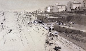 Park Village, 26 Ağustos 1836 (kalem, mürekkep ve kağıt üzerinde yıkama) by John Cooke Bourne