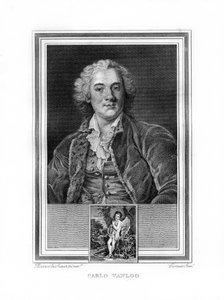 Carle veya Charles-Andre van Loo, Fransız konu ressamı, 1825.