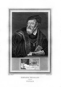 Tiziano Vecelli Titian, İtalyan Yüksek Rönesans ressamı, 1825.
