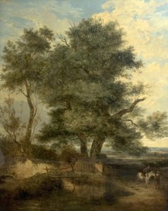 Dere Kenarındaki Ağaçlar (Söğüt Ağacı, Bir Süvari ve Yolda Bir Kadın), 1818 dolayları (tuval üzerine yağlı boya)