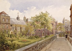 Bahçeden Staple Inn Salonu, 1882 by John Crowther