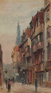Wych Caddesi'nin görünümü, Westminster, New Inn ağ geçidinden doğuya bakıyor, Londra, c1880 by John Crowther