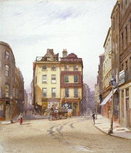 Wych Caddesi ve Holywell Caddesi, Westminster, Londra, 1881 by John Crowther