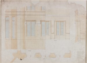 Holme Eden (kağıt üzerinde kalem ve mürekkep ve yıkama (mavi ve kahverengi) (kağıt ve gri)