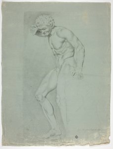 Ziller ile Ayakta Faun Antik Heykeli by John Downman