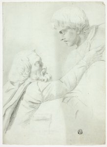 Sakallı Adam ve Çocuk (Bas-Relief