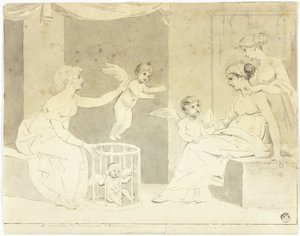 Aşkların Satıcısı (Herculancum frizinden sonra) by John Downman