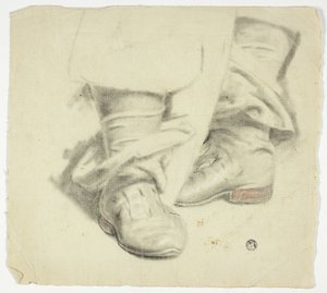 On Yedinci Yüzyıl Ayakta Duran Figür Çizmesi by John Downman