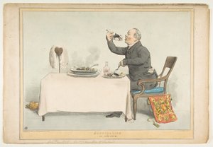 Cannibalism veya İrlanda Yahni, 5 Ağustos 1833. by John Doyle
