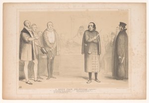 Spotpret Disraeli als Shylock ile bir araya geldi Shakspere