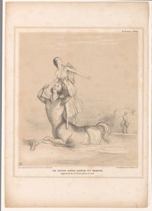 Spotpret, Lord Bentinck als de centaur Nessus ile tanıştı Deianira