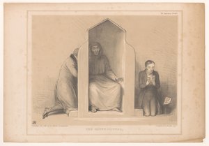 Spotpret, Roebuck als biechtvader ile bir araya geldi Günah çıkarma (nesne üzerindeki başlık) HB Sketches (nesne üzerinde seri başlığı) by John Doyle