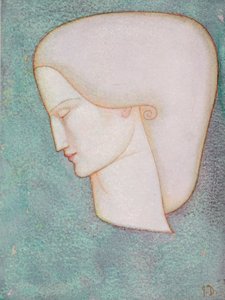 Kadın Kafası (suluboya) by John Duncan