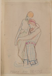 Naoise ve Deirdre (kalem) by John Duncan