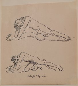 Günahlarını boğ (kalem ve mürekkep) by John Duncan