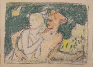 İsimsiz [Kaçan çift] (kalem) by John Duncan