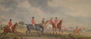 Quorn Hunt: Sanatçı ve Arkadaşları Uzaklaşıyor by John E. Ferneley